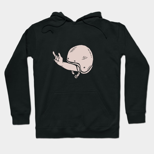 Snail Motorcycle Hoodie by TomLinke